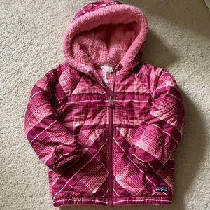 Patagonia Pink Girls Fleece Lined Jacket 3T